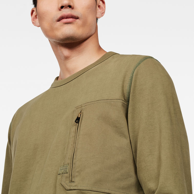 G-Star RAW® T-shirt Vehem Pocket Vert detail shot