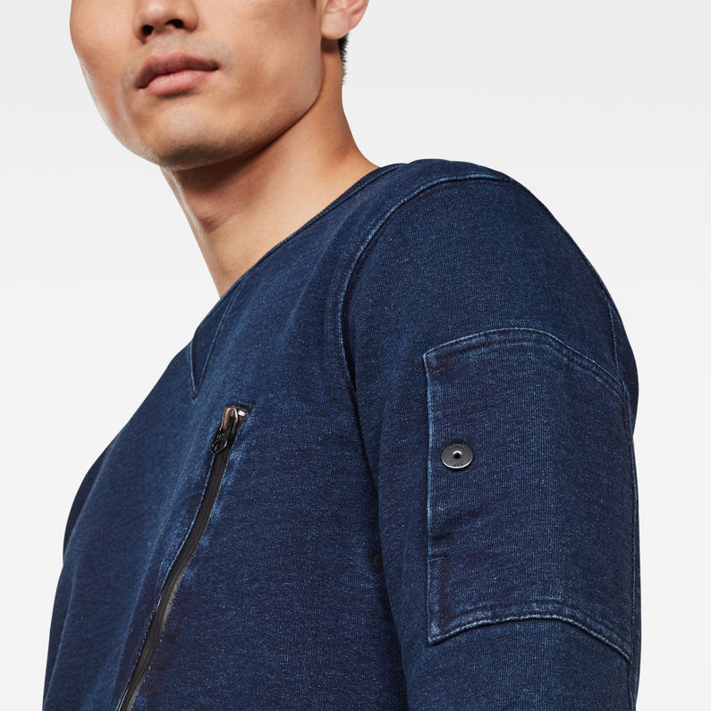 G-Star RAW® Sweat Bleu foncé detail shot