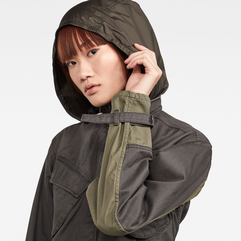 G-Star RAW® Chisel Belted Field Jacket Grey detail shot