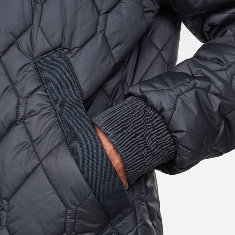 G-Star RAW® Sobrecamisa Meefic Quilted Azul oscuro detail shot