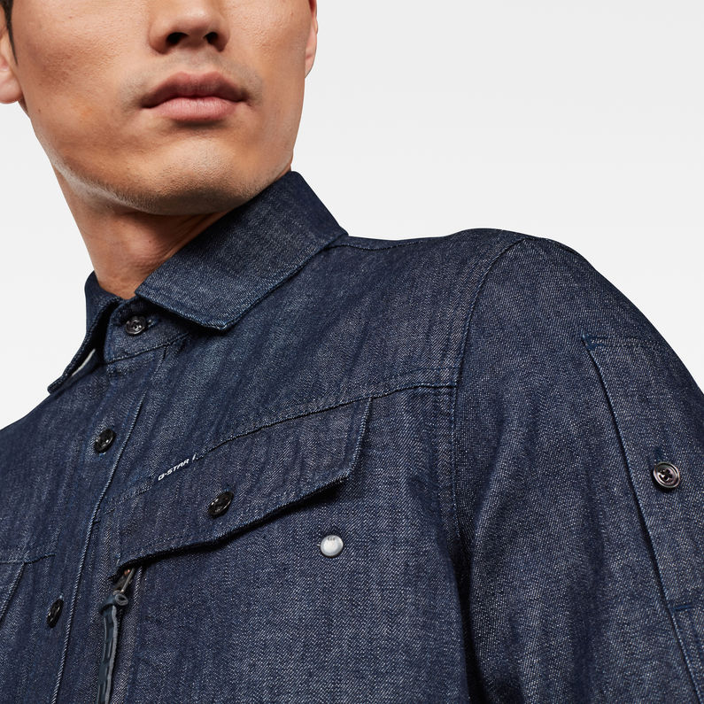 G-Star RAW® Camisa Slim Azul oscuro detail shot