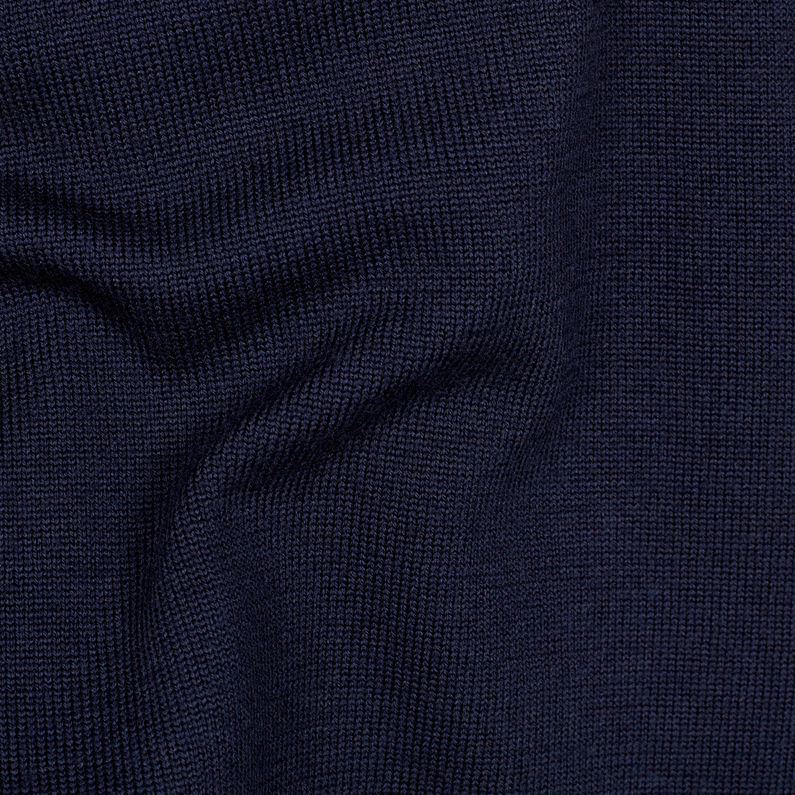 G-Star RAW® Washable Merino Knit Dark blue fabric shot
