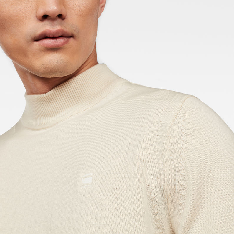 G-Star RAW® Washable Merino Knit White detail shot