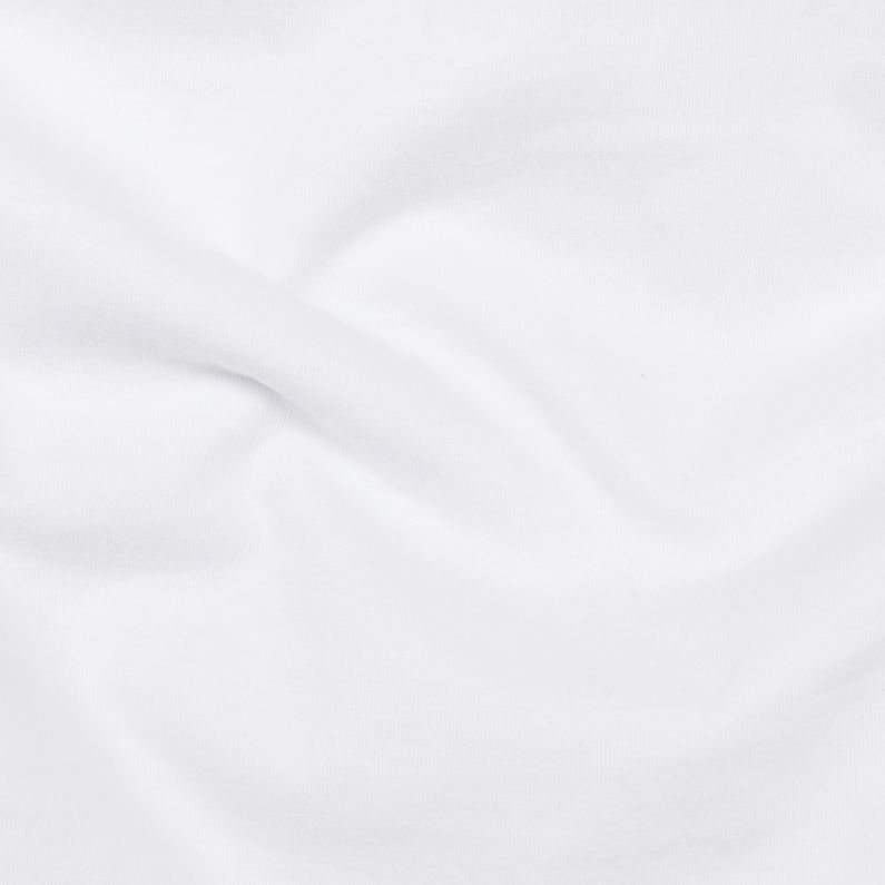 G-Star RAW® Camiseta Rijks Graphic Blanco fabric shot