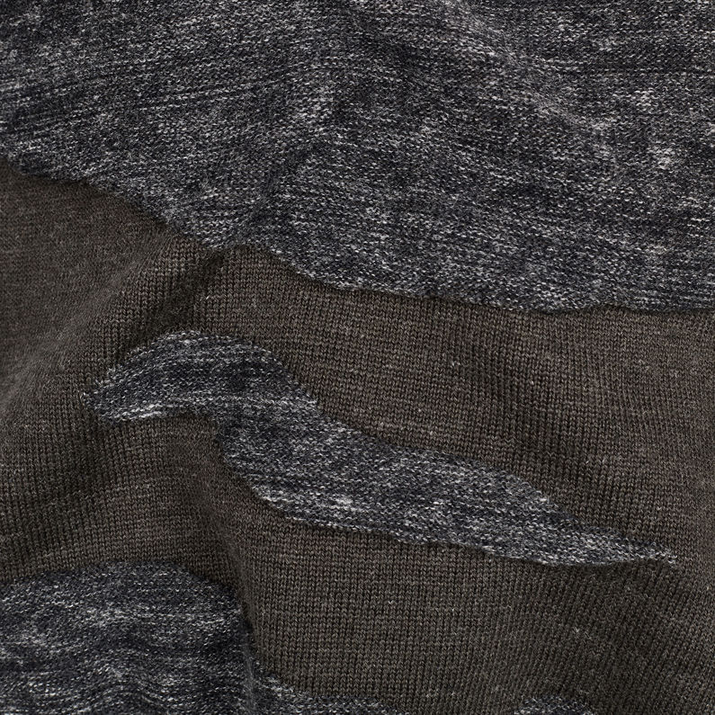 G-Star RAW® Dessert Camo Knit Grey fabric shot