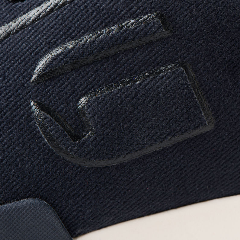 G-Star RAW® Baskets Rackam Rovic Debossed Bleu foncé fabric shot