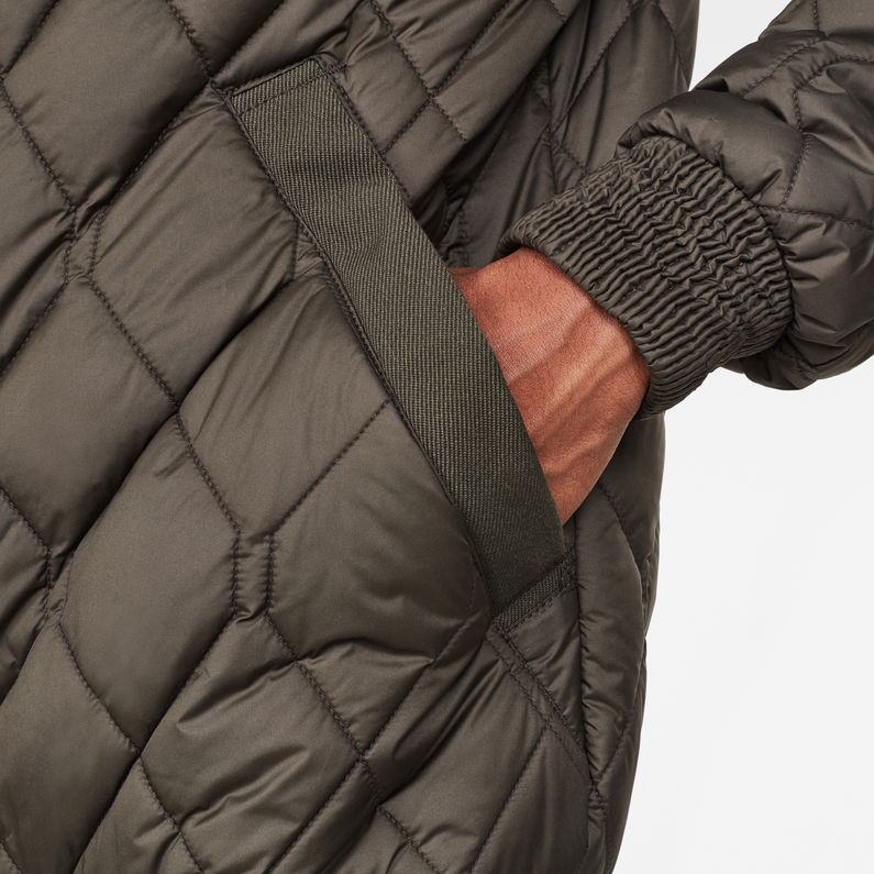 G-Star RAW® Sobrecamisa Meefic Quilted Gris detail shot
