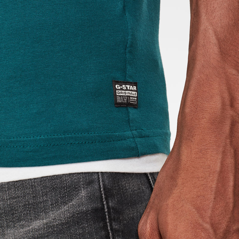 G-Star RAW® Graphic 4 Slim T-Shirt Groen detail shot