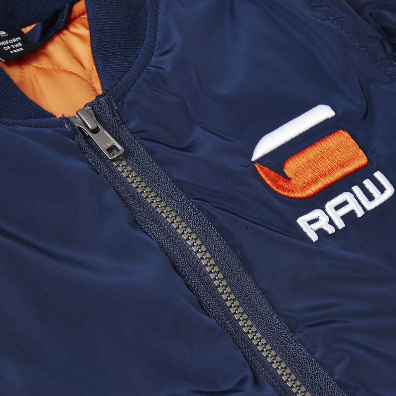 G-Star RAW® Cazadora de aviador Azul oscuro detail shot