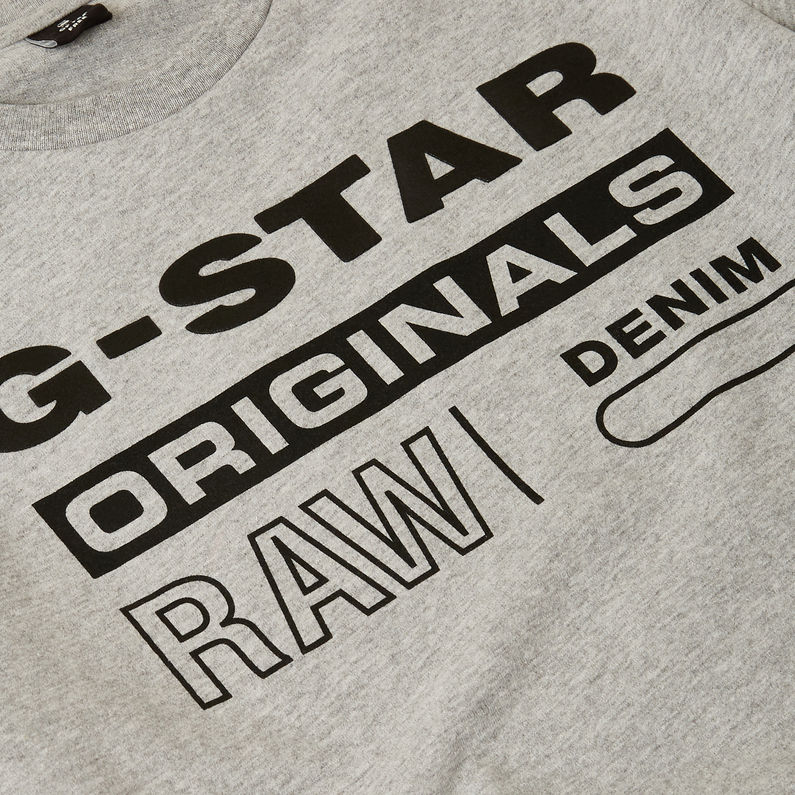 G-Star RAW® T-Shirt Gris detail shot