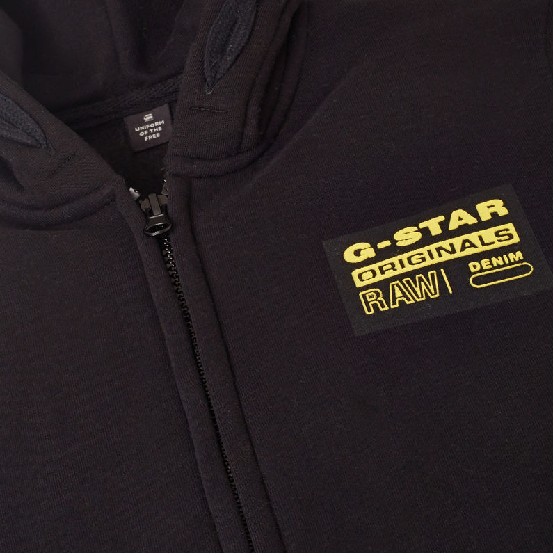 G-Star RAW® Cárdigan con capucha Negro detail shot