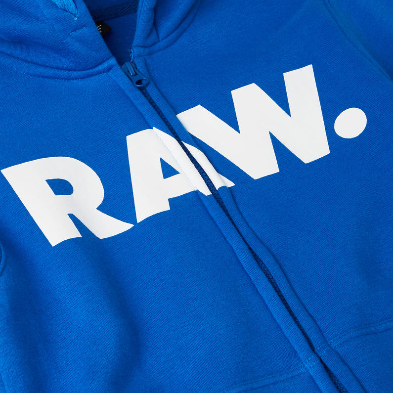 G-Star RAW® Cárdigan con capucha Azul intermedio detail shot