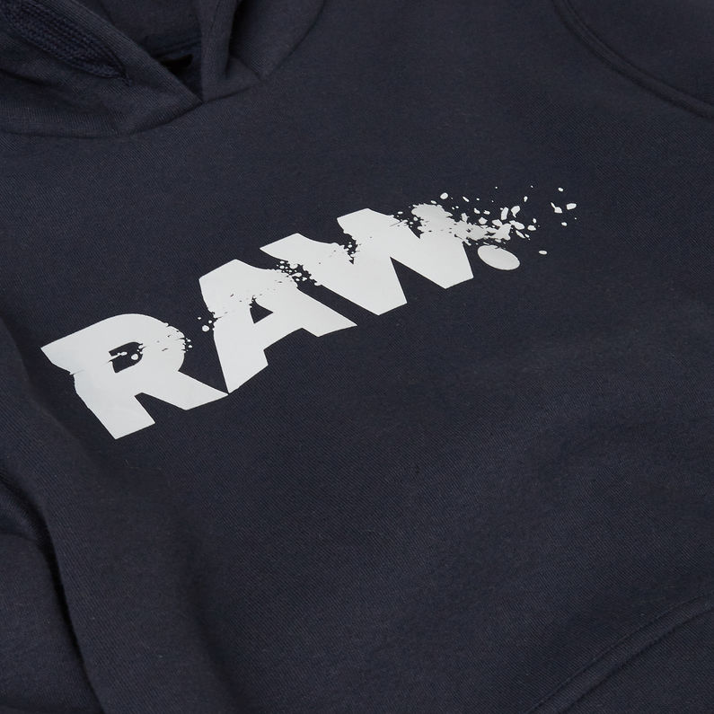 G-Star RAW® Hooded Sweater Dark blue detail shot