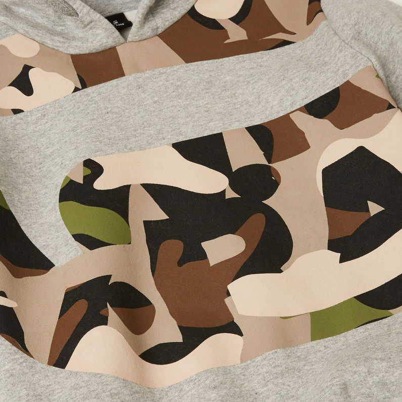 G-Star RAW® Hooded Sweater Grey detail shot