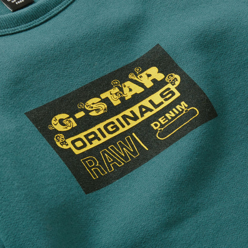 G-Star RAW® Sweater Green detail shot