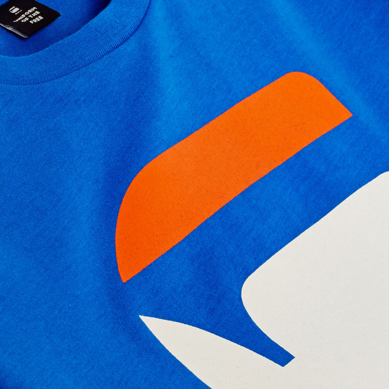 G-Star RAW® Graphic T-Shirt Medium blue detail shot
