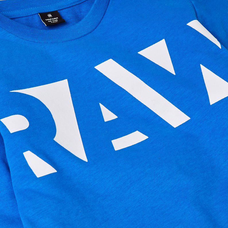 G-Star RAW® Graphic T-Shirt Medium blue detail shot
