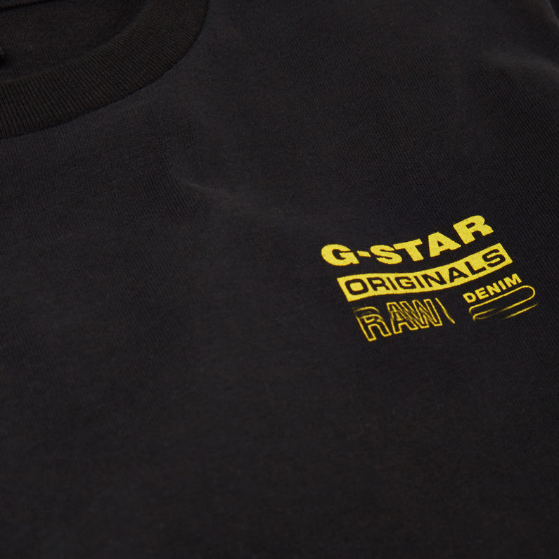 G-Star RAW® Graphic T-Shirt Black detail shot