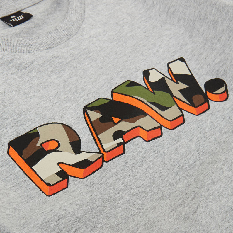 G-Star RAW® Camiseta Gris detail shot