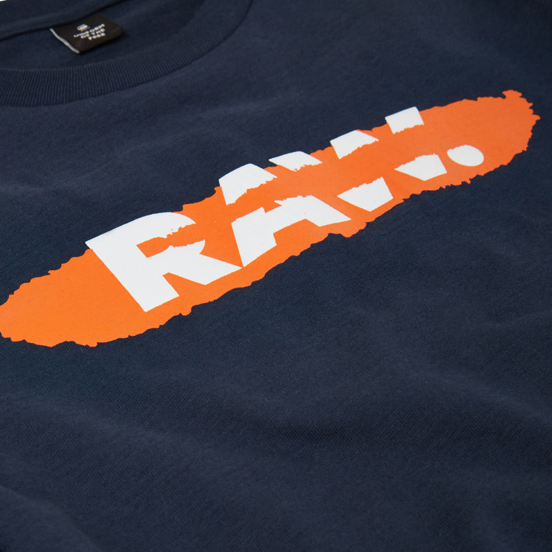 G-Star RAW® Camiseta Graphic Azul oscuro detail shot