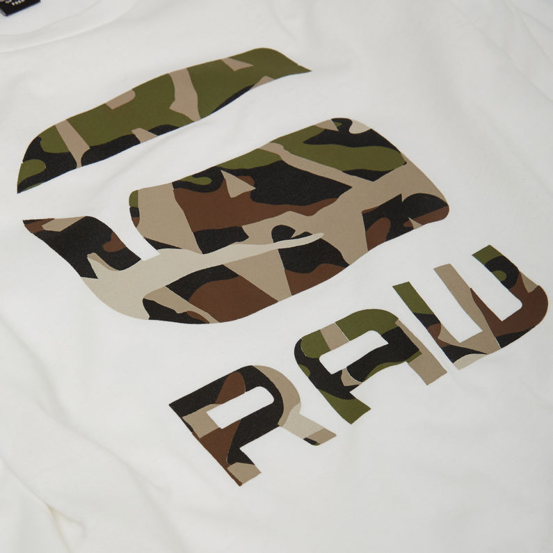 G-Star RAW® Graphic Logo T-Shirt Beige detail shot