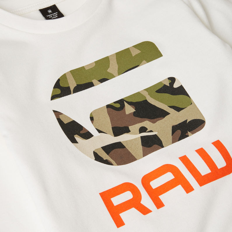 G-Star RAW® Graphic Logo T-Shirt Beige detail shot