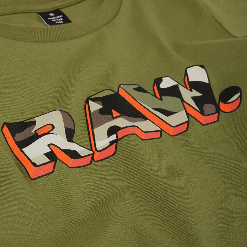 G-Star RAW® Graphic T-Shirt Green detail shot