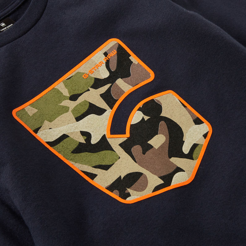 G-Star RAW® Graphic T-Shirt Dark blue detail shot