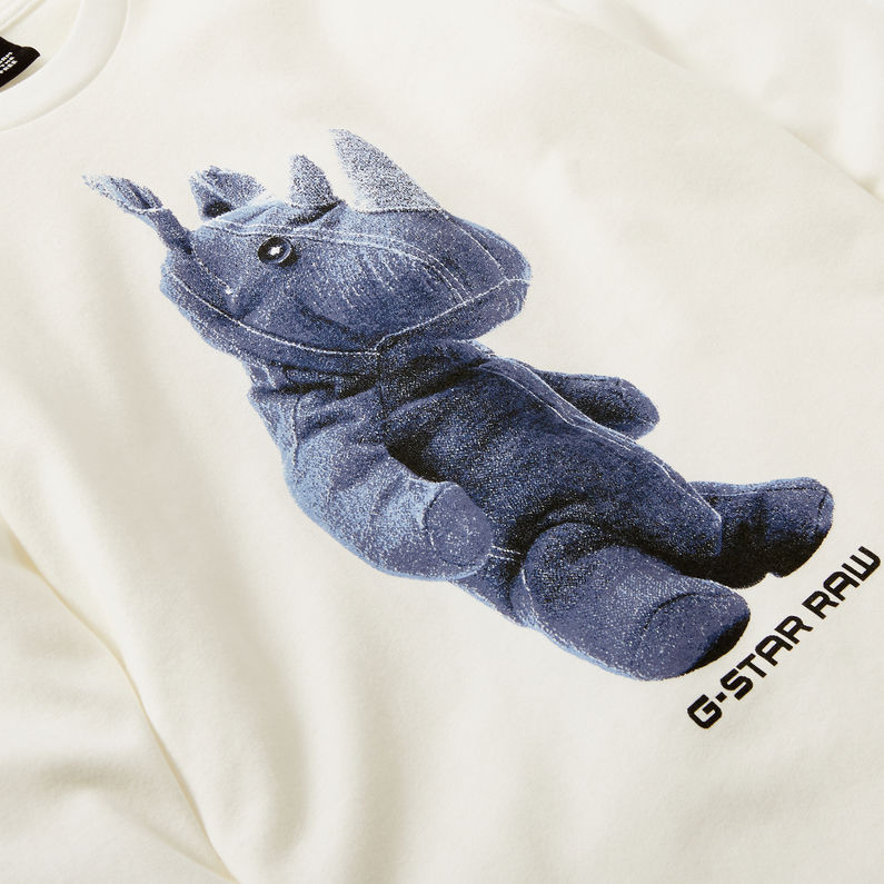 G-Star RAW® Camiseta Graphic Beige detail shot