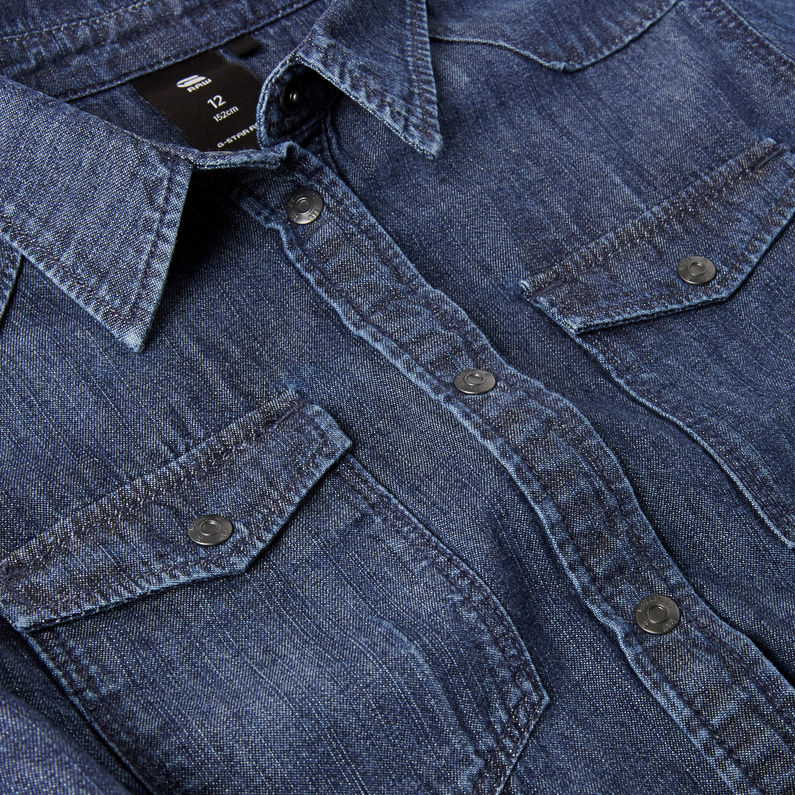 G-Star RAW® 3301 Denim Shirt Donkerblauw detail shot