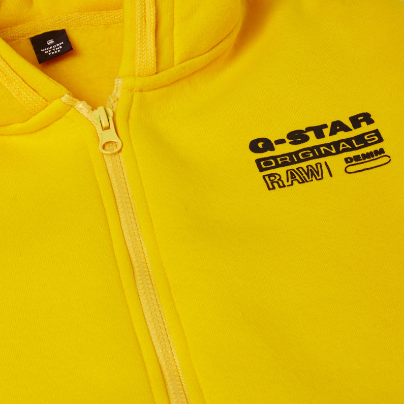 G-Star RAW® Cárdigan con capucha Amarillo detail shot