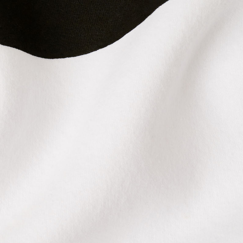 G-Star RAW® Graphic Sweatshirt Weiß fabric shot