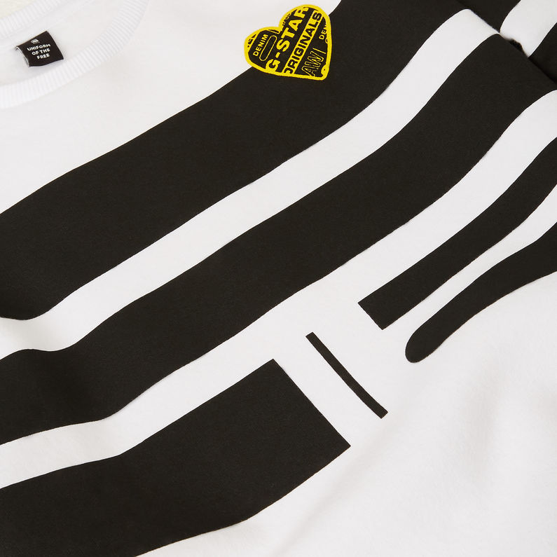 G-Star RAW® Sudadera Graphic Blanco detail shot
