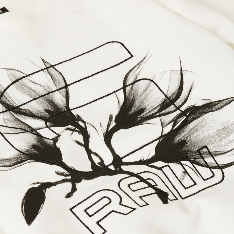 G-Star RAW® Graphic Sweatshirt Beige detail shot