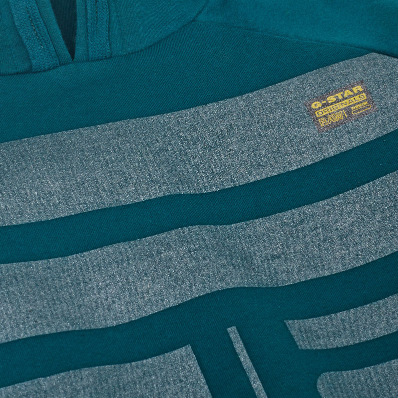 G-STAR® Hooded Sweater Green detail shot