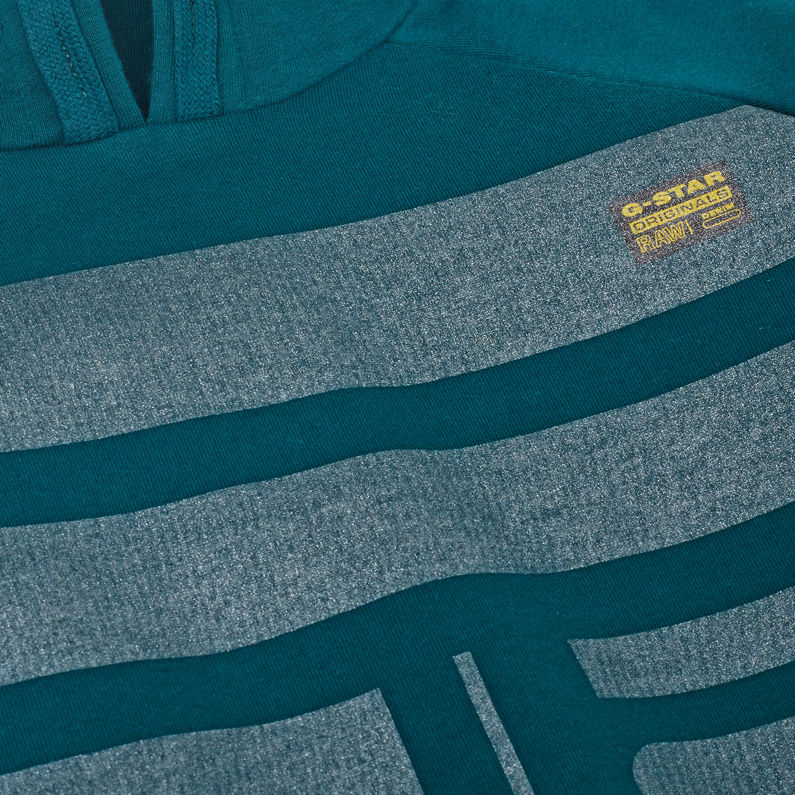 G-Star RAW® Sweatshirt mit Kapuze Grün detail shot