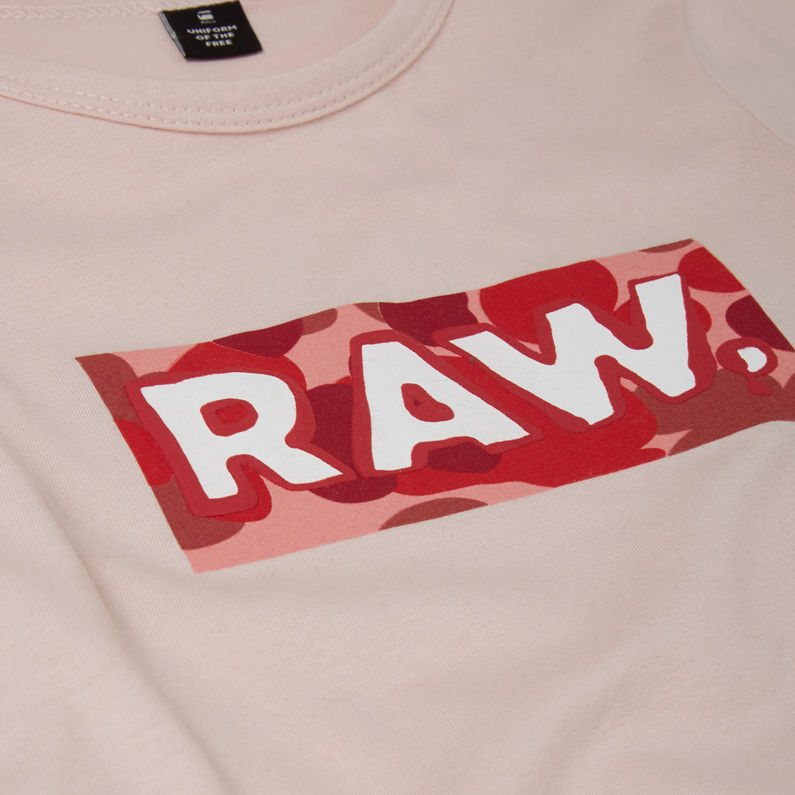 G-Star RAW® Graphic T-Shirt Pink detail shot
