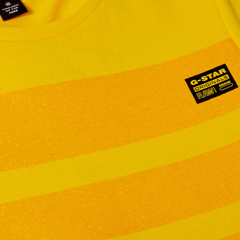 G-Star RAW® Camiseta Graphic Amarillo detail shot