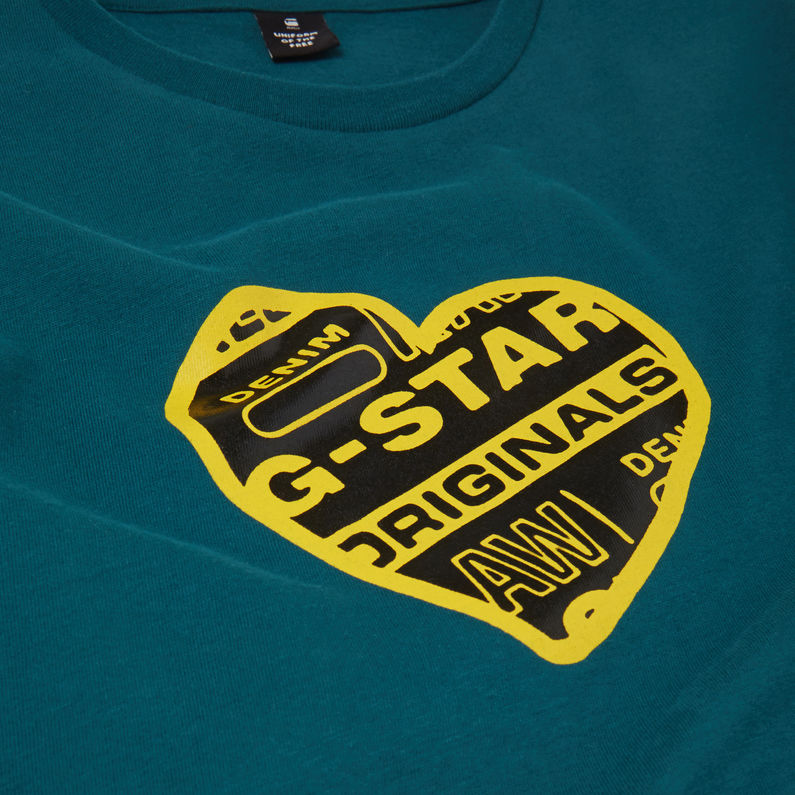 G-Star RAW® Graphic T-Shirt Green detail shot