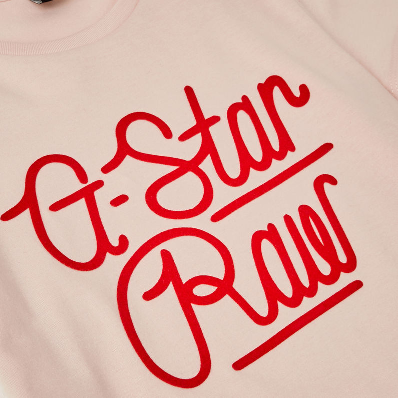 G-Star RAW® Graphic T-Shirt Pink detail shot