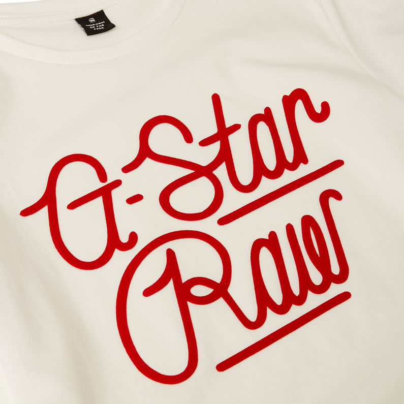 G-Star RAW® Camiseta Graphic Beige detail shot