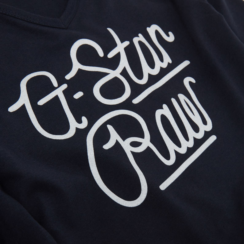 G-Star RAW® Graphic T-Shirt Dark blue detail shot