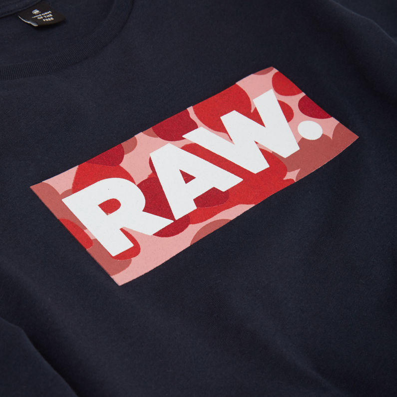 G-Star RAW® Graphic T-Shirt Donkerblauw