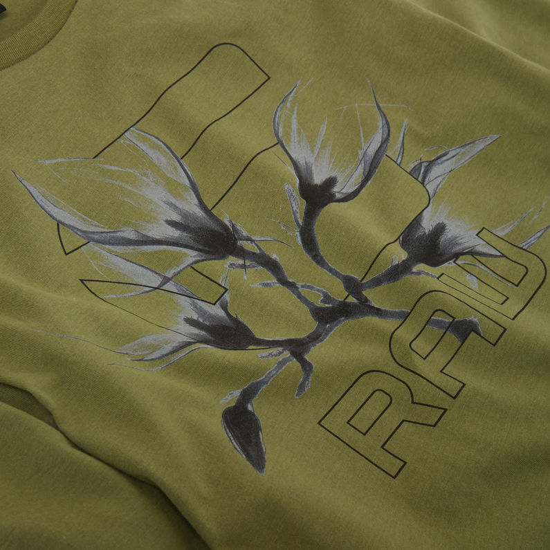 G-Star RAW® Graphic T-Shirt Green detail shot