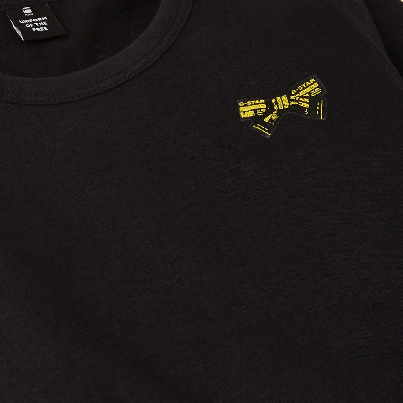 G-Star RAW® Camiseta Graphic Negro detail shot