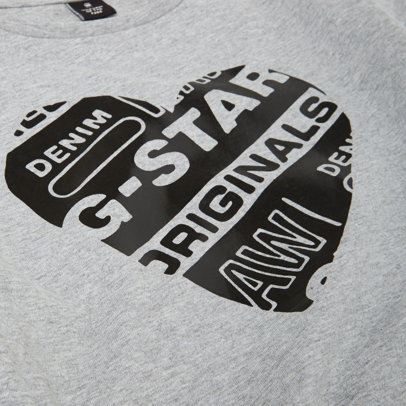 G-Star RAW® Graphic T-Shirt Grau