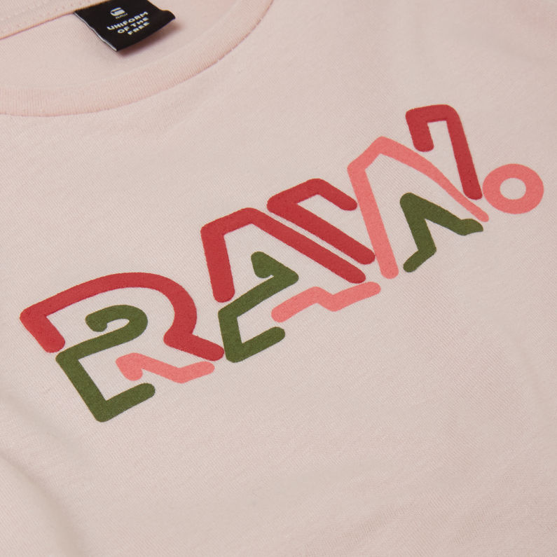 G-Star RAW® Graphic T-Shirt Pink detail shot