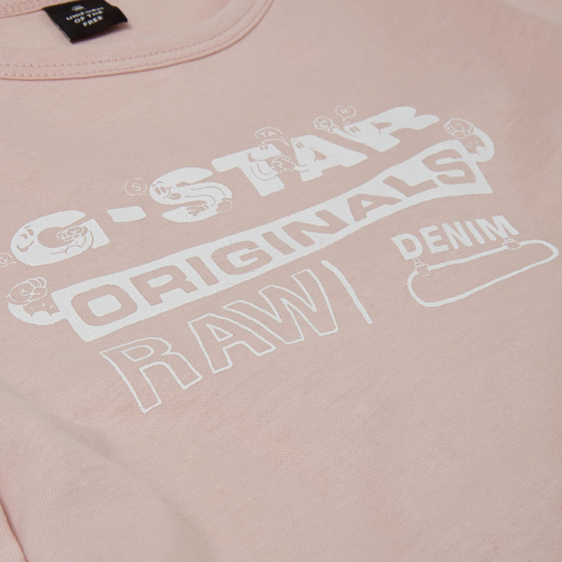G-Star RAW® Camiseta Graphic Rosa