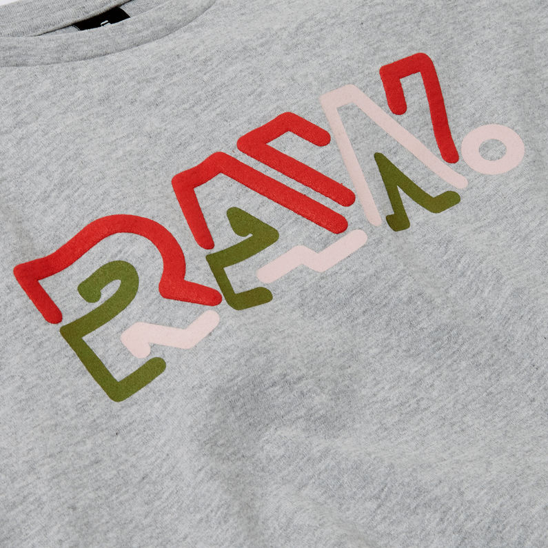 G-Star RAW® Graphic T-Shirt Grey detail shot