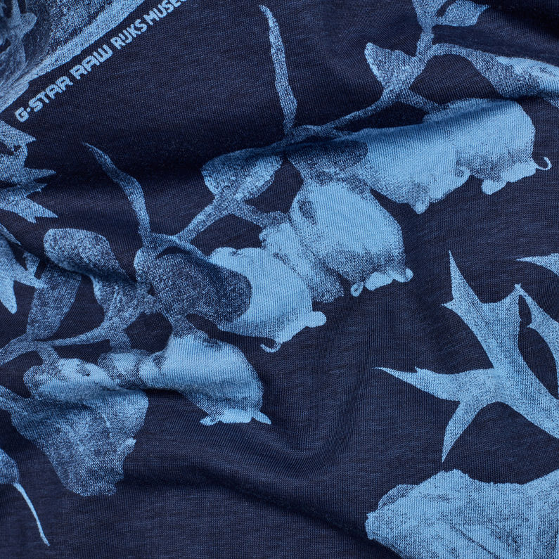G-Star RAW® Camiseta Rijks Graphic Azul oscuro